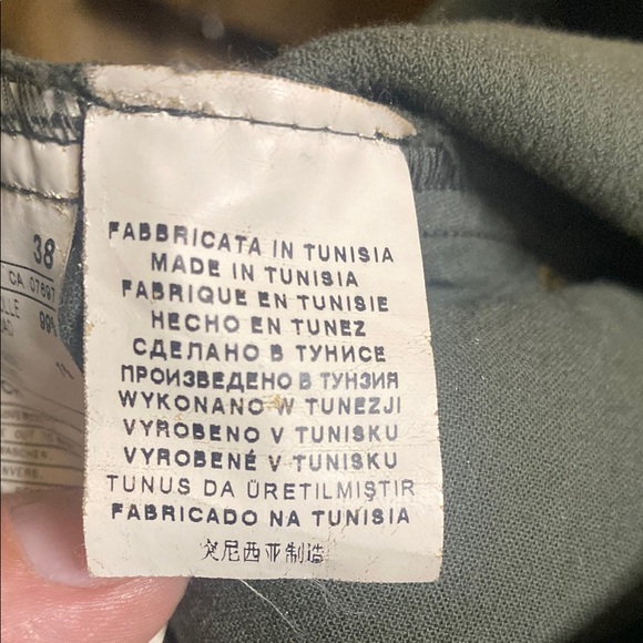 Benetton Women's Green corduroy pants dark green size small 4-6 (tag 38) - Picture 8 of 8